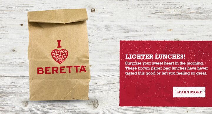 LIGHTER LUNCHES! - Surprise your sweet heart in the morning. These brown paper bag lunches have never tasted this good or left you feeling so great.