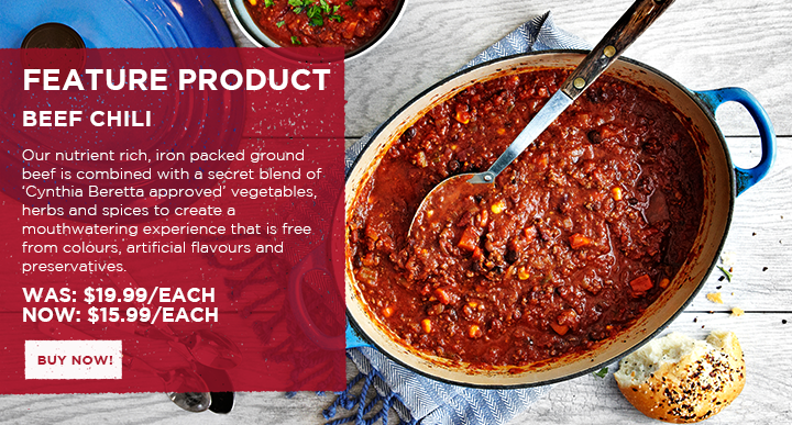 Feature Product: Beef Chili
